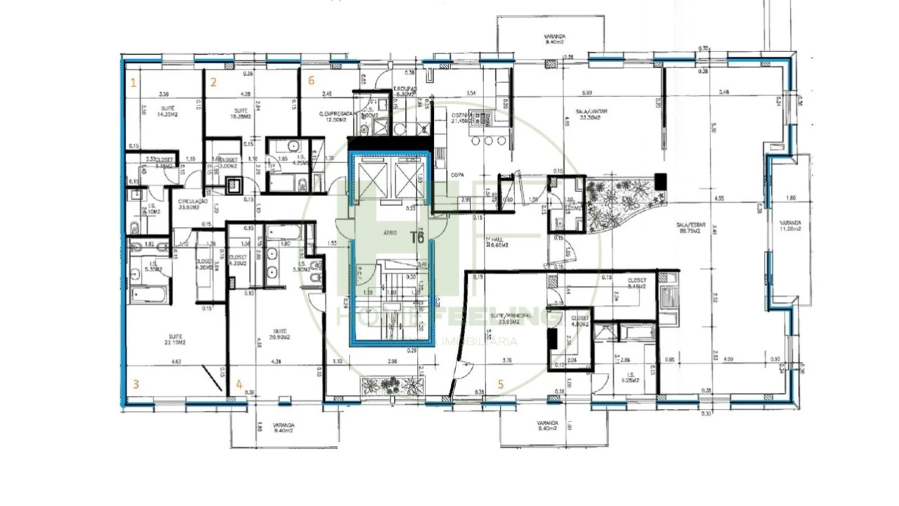 Apartamento T6 para Arrendamento em Avenidas Novas Foto 15