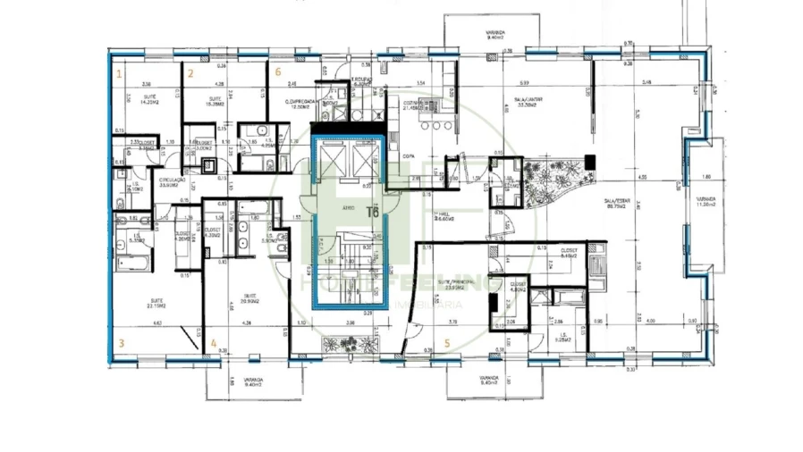 Apartamento T6 para Arrendamento em Avenidas Novas Foto 15