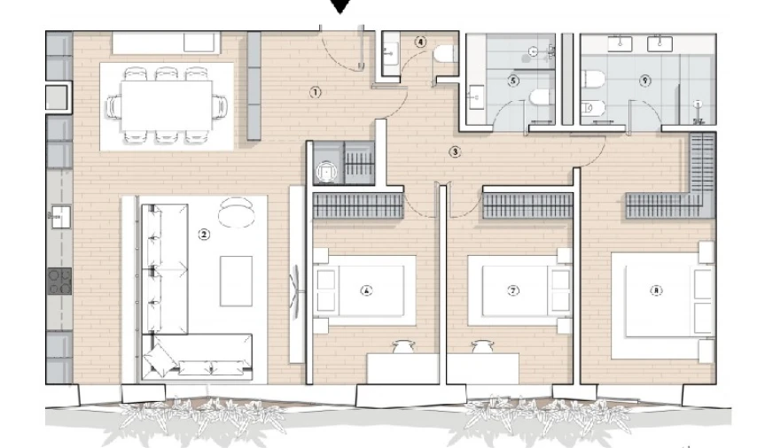 Apartamento T3 para Venda em Paranhos Planta 1