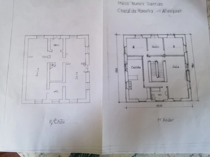 Moradia T7 para Venda em Alenquer (Santo Estêvão e Triana) Planta 1