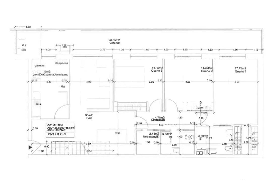 Apartamento T3 para Venda em Montenegro Foto 26