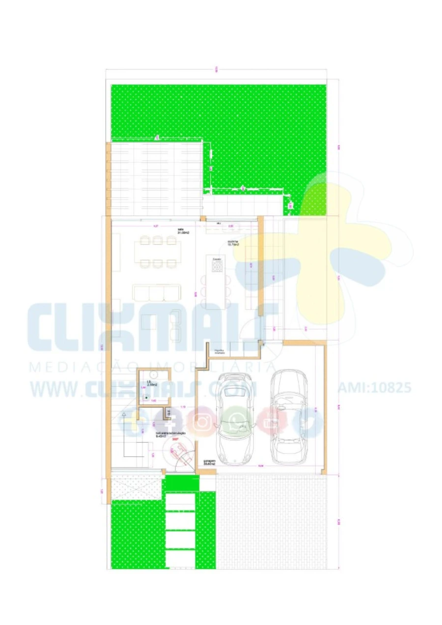 Moradia T3 para Venda em Palmeira Planta 1