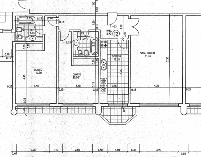 Apartamento T2 para Venda em Cascais e Estoril Planta 1