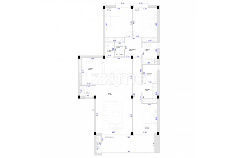 Apartamento T3 para Venda em Fonte Arcada e Oliveira Foto 30
