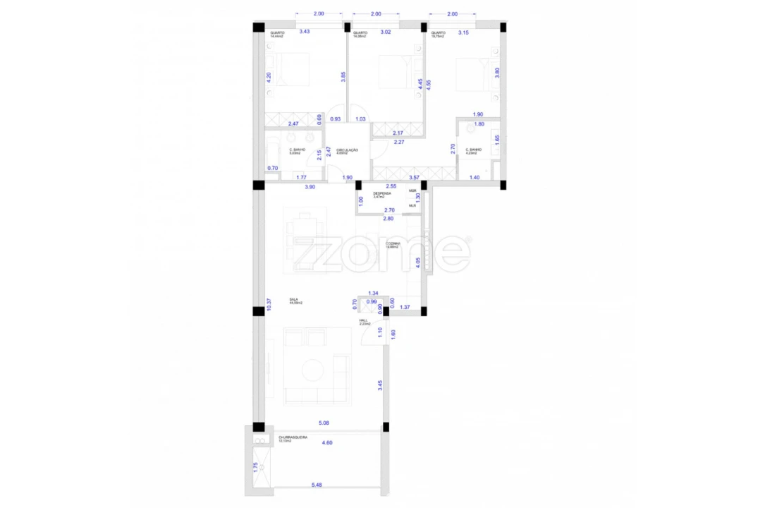 Apartamento T3 para Venda em Fonte Arcada e Oliveira Foto 27