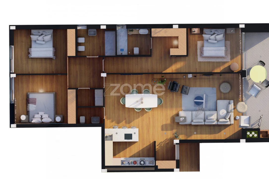 Apartamento T3 para Venda em Fonte Arcada e Oliveira Foto 26