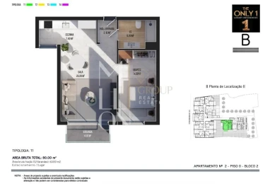 Apartamento T1 para Venda em Ribeira Brava