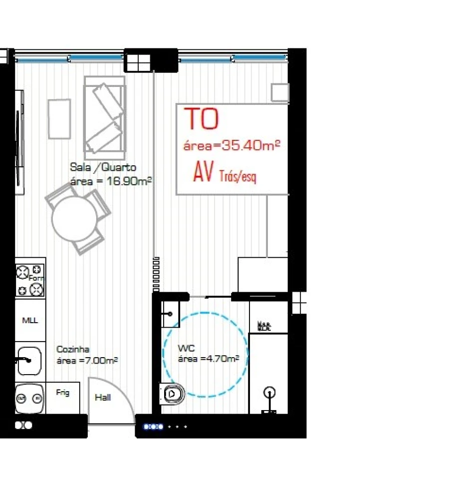 Apartamento para Venda em Cristelos, Boim e Ordem Planta 1