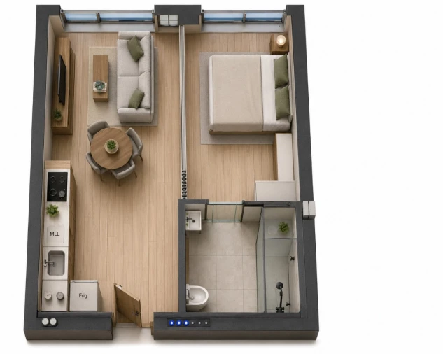 Apartamento para Venda em Cristelos, Boim e Ordem Planta 1