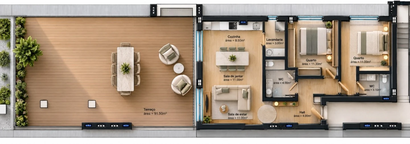 Apartamento T2 para Venda em Cristelos, Boim e Ordem Planta 1