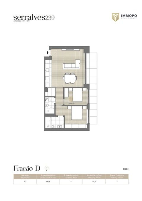 Apartamento T2 para Venda em Lordelo do Ouro e Massarelos