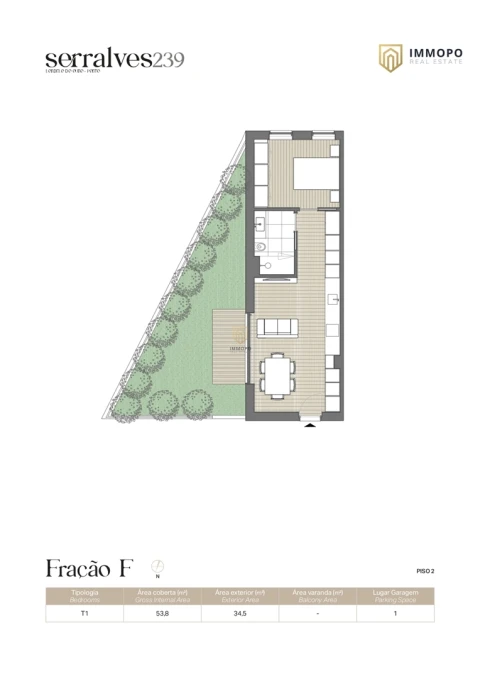 Apartamento T1 para Venda em Lordelo do Ouro e Massarelos