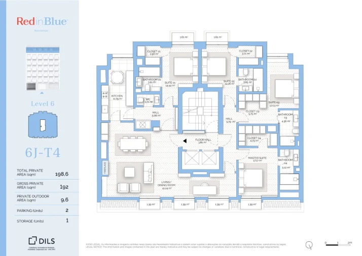 Apartamento T4 para Venda em Avenidas Novas Planta 1