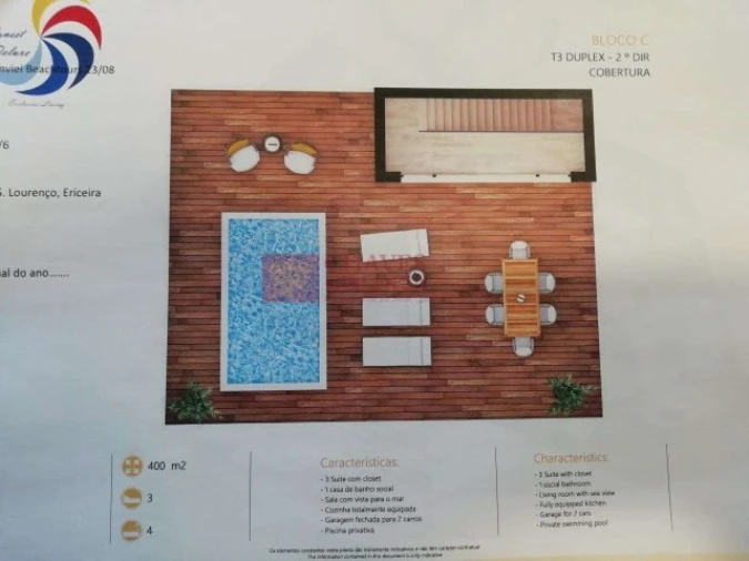 Apartamento T3 para Venda em Ericeira Foto 2