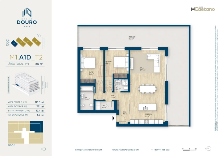 Apartamento T2 para Venda em Sandim, Olival, Lever e Crestuma Foto 17