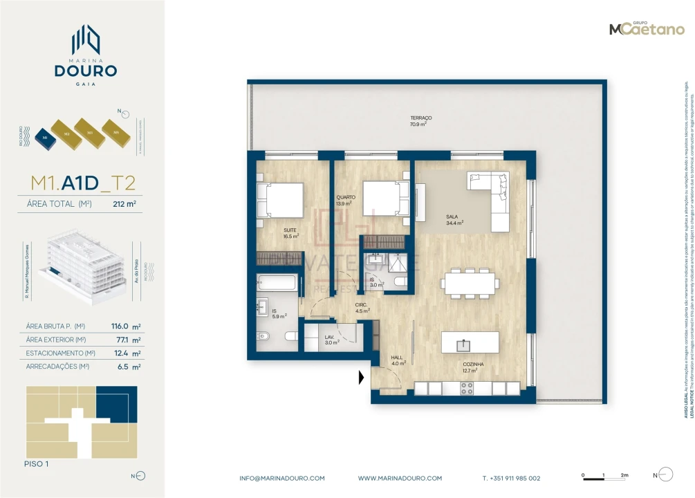 Apartamento T2 para Venda em Sandim, Olival, Lever e Crestuma Foto 17
