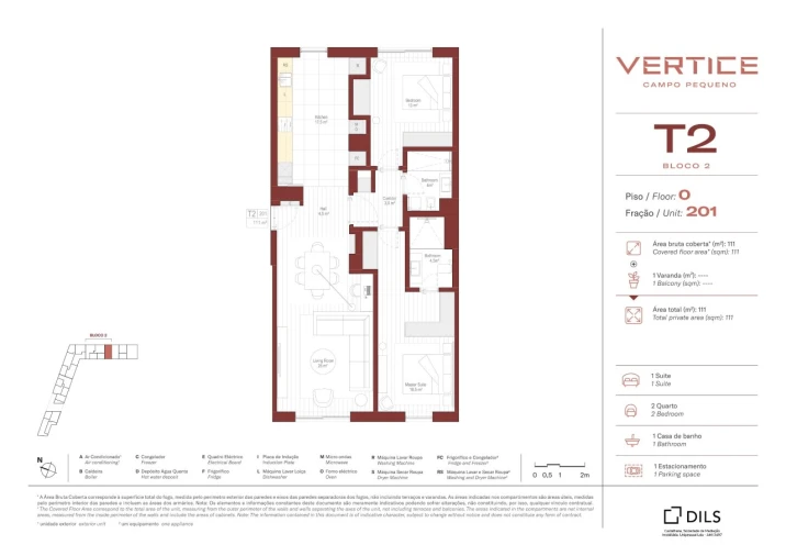 Apartamento T2 para Venda em Areeiro Planta 1