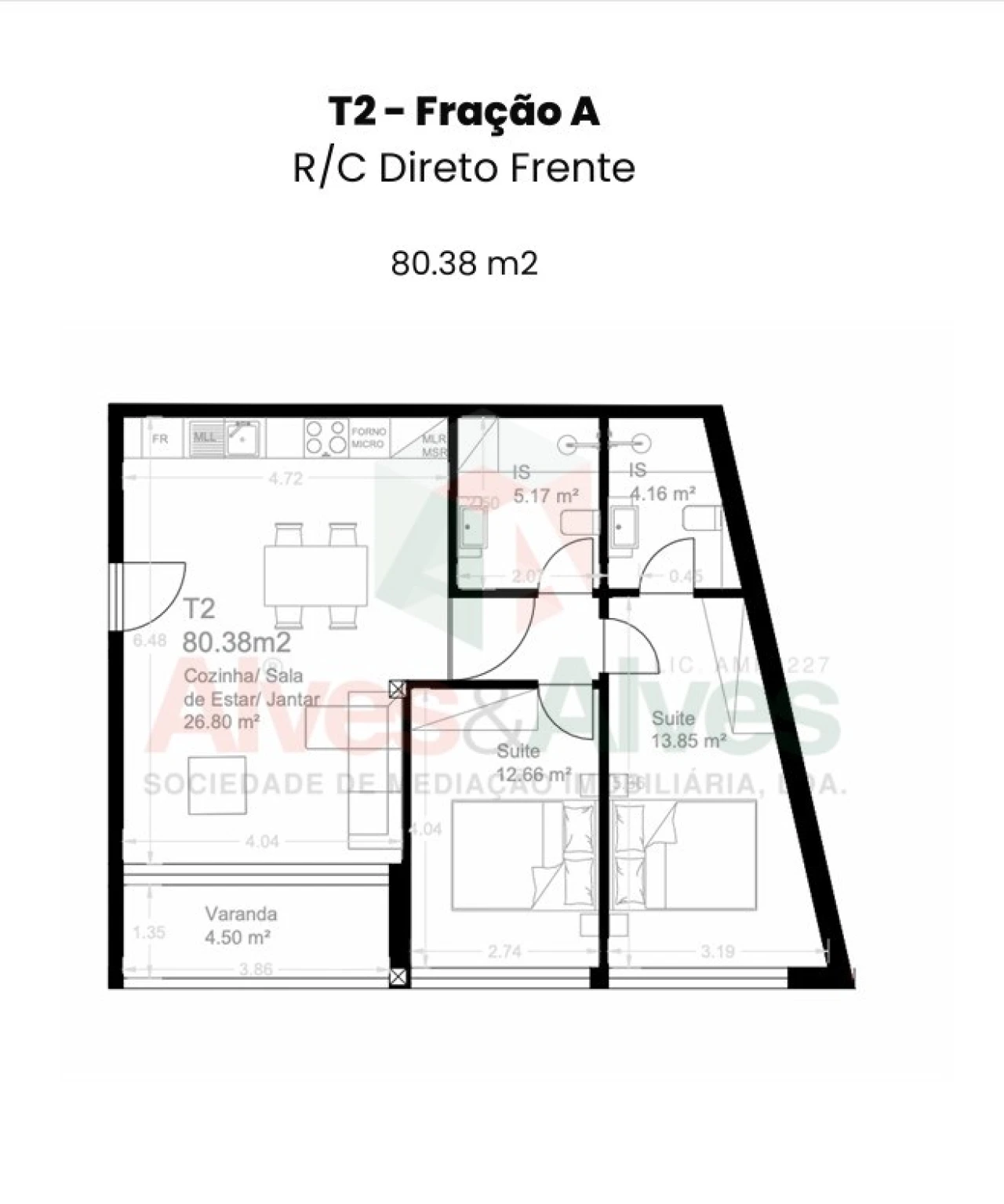 Apartamento T2 para Venda em Custóias, Leça do Balio e Guifões Foto 5