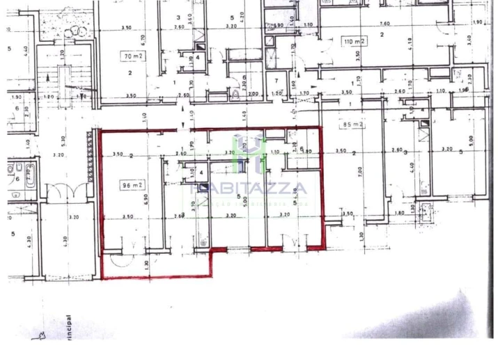 Apartamento T2 para Venda em Lagos (São Sebastião e Santa Maria) Planta 1
