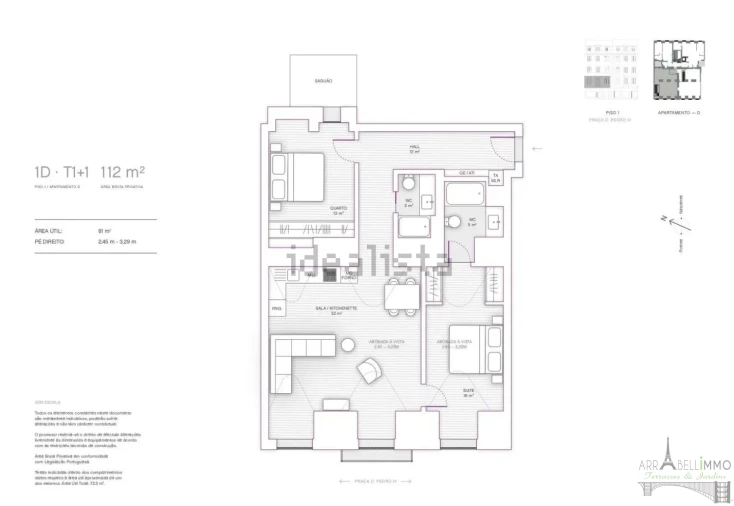 Apartamento T2 para Venda em Santa Maria Maior Foto 16