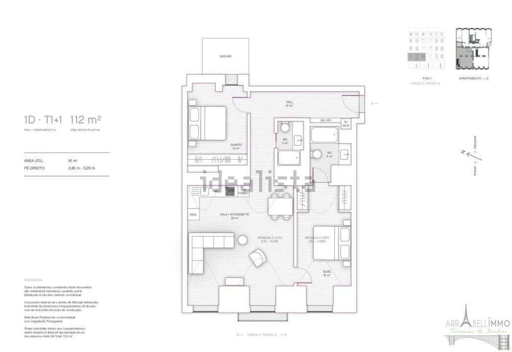 Apartamento T2 para Venda em Santa Maria Maior Foto 16
