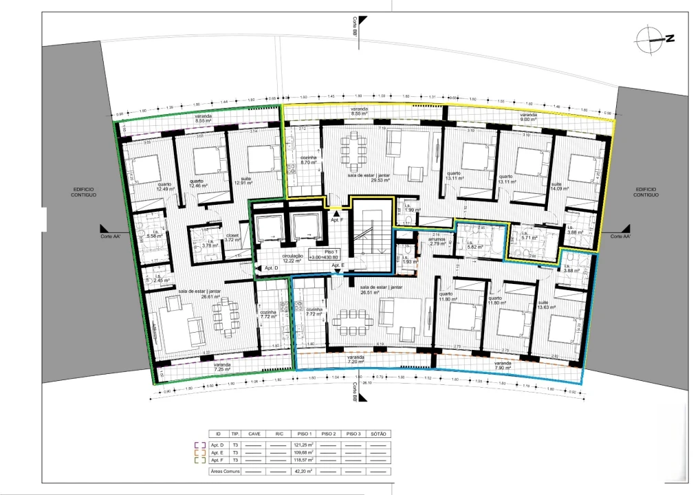 Apartamento T3 para Venda em Repeses e São Salvador Foto 24
