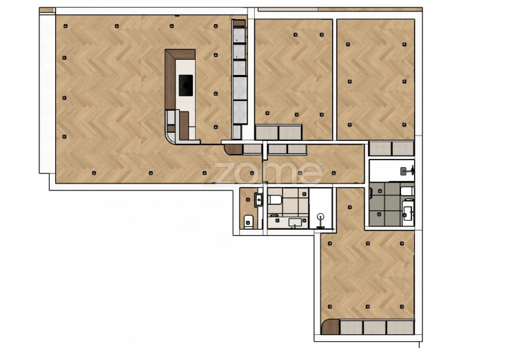 Apartamento T3 para Venda em Santo Antonio dos Olivais Planta 1