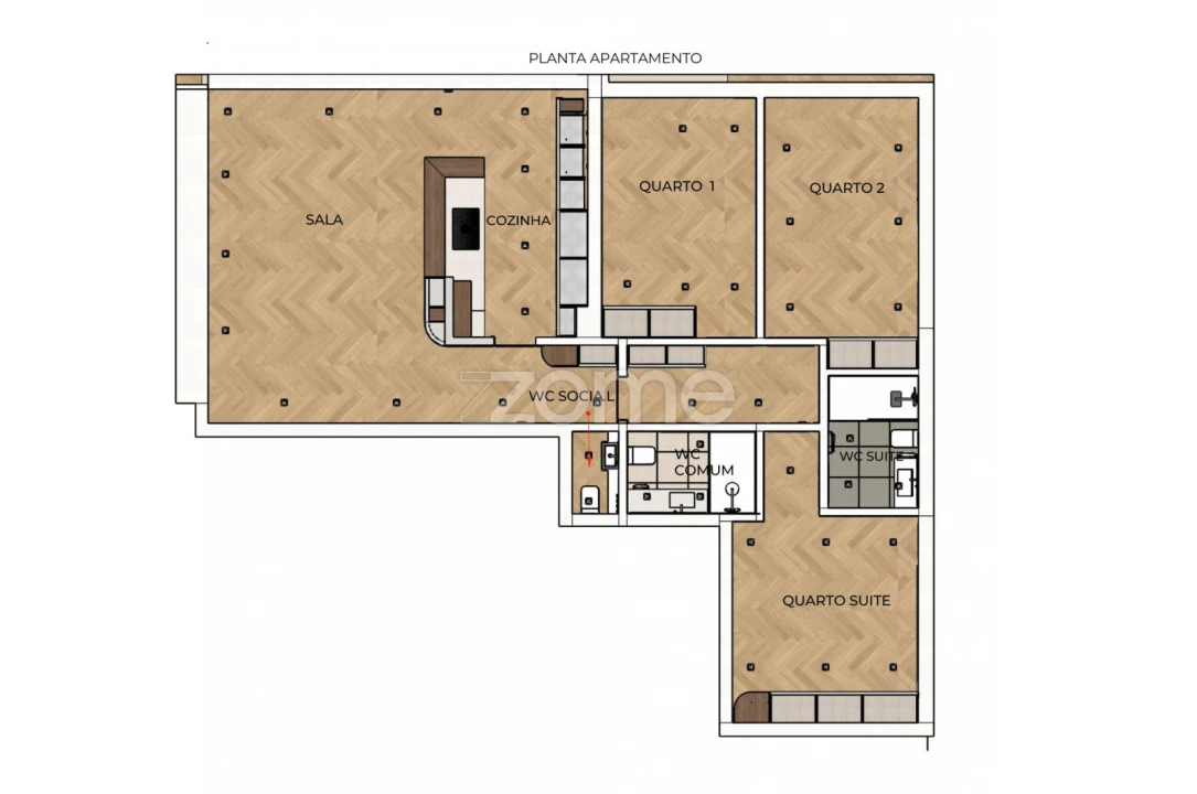 Apartamento T3 para Venda em Santo Antonio dos Olivais Foto 25