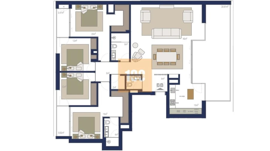 Apartamento T4 para Venda em Matosinhos e Leça da Palmeira Foto 29