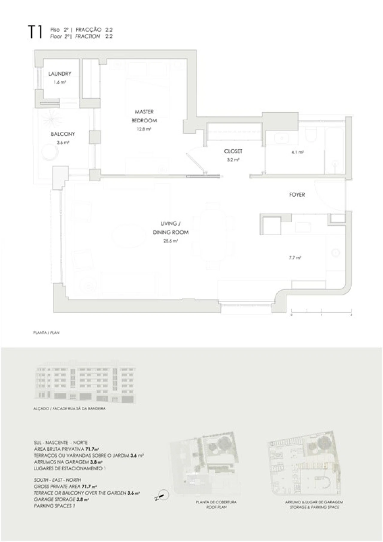 Apartamento T1 para Venda em Cedofeita, Santo Ildefonso, Sé, Miragaia, São Nicolau e Vitória Planta 2