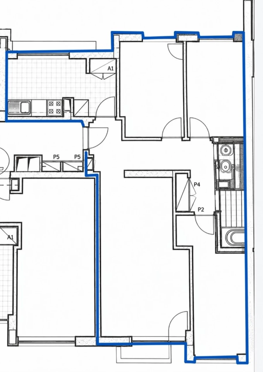 Apartamento T3 para Venda em Caparica e Trafaria Planta 1