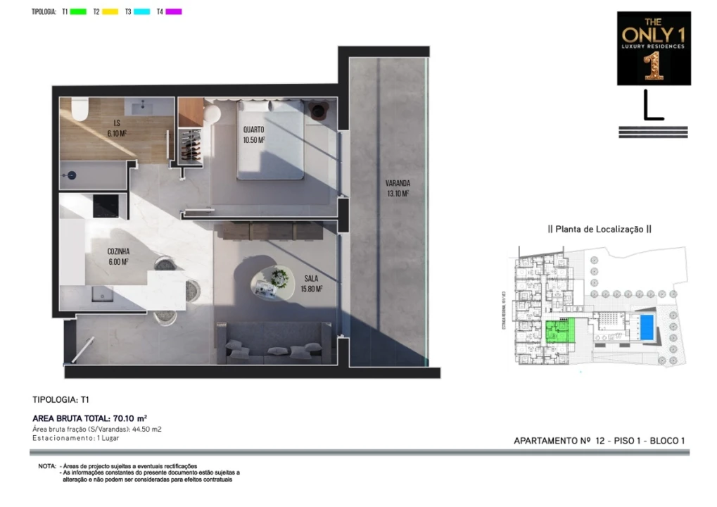 Apartamento T1 para Venda em Ribeira Brava Foto 10