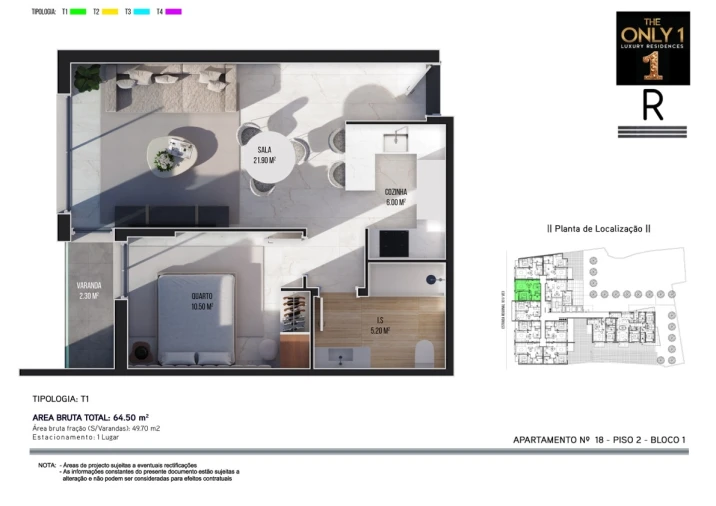 Apartamento T1 para Venda em Ribeira Brava Foto 10