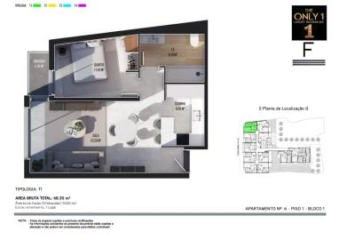 Apartamento T1 para Venda em Ribeira Brava