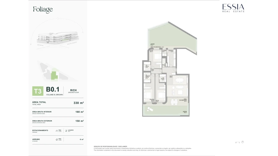 Apartamento T3 para Venda em Aldoar, Foz do Douro e Nevogilde Planta 1