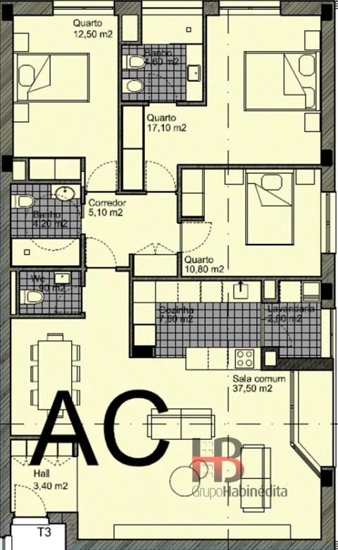 Apartamento T3 para Venda em Ermesinde