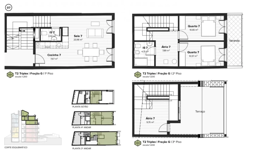Apartamento T2 para Venda em Cedofeita, Santo Ildefonso, Sé, Miragaia, São Nicolau e Vitória Planta 1
