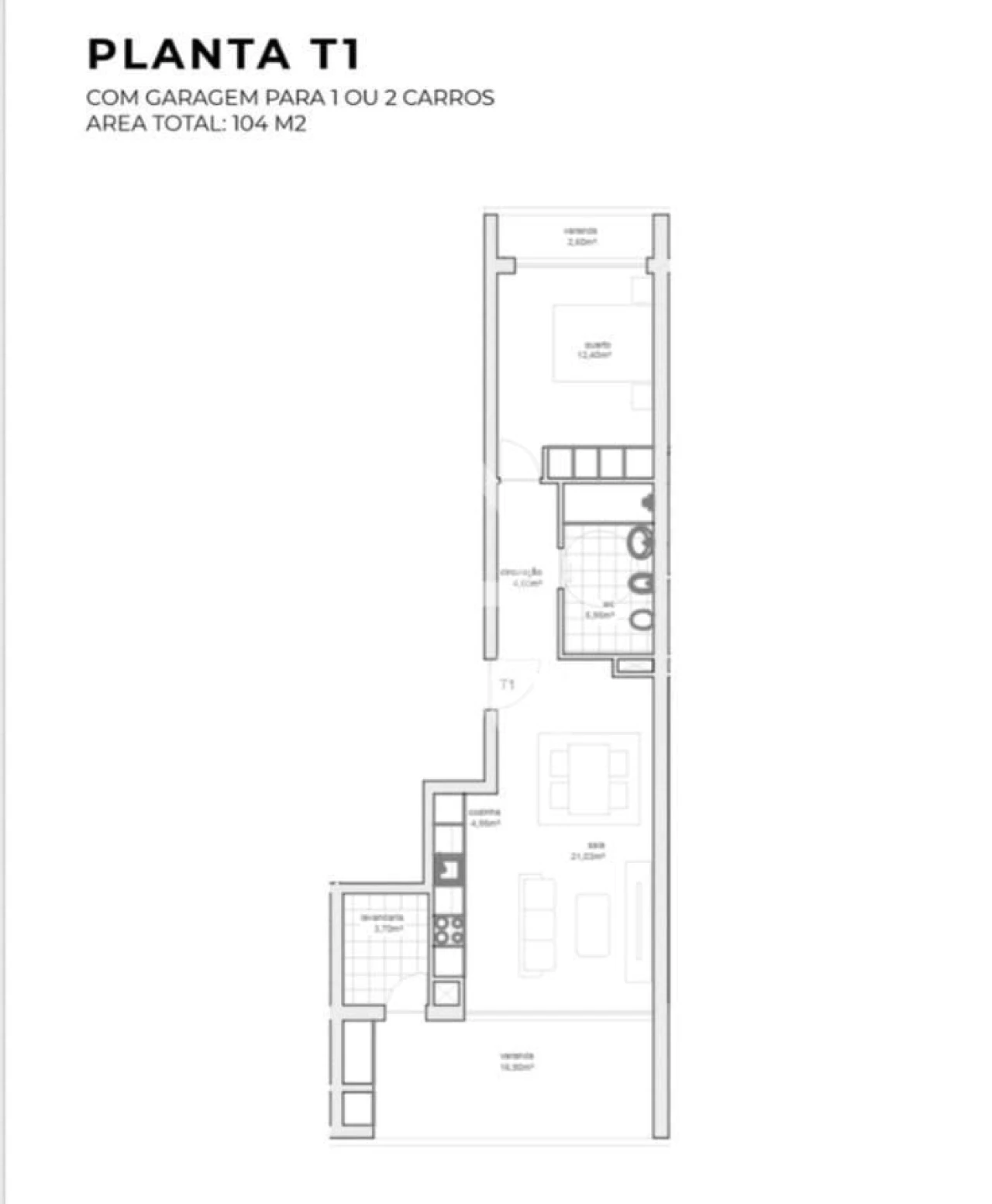 Apartamento T1 para Venda em Vila Nova de Cerveira e Lovelhe Foto 11