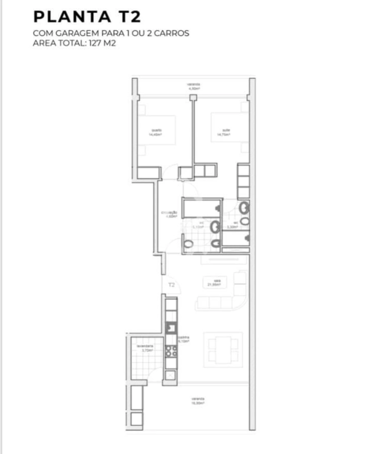 Apartamento T2 para Venda em Vila Nova de Cerveira e Lovelhe Foto 19