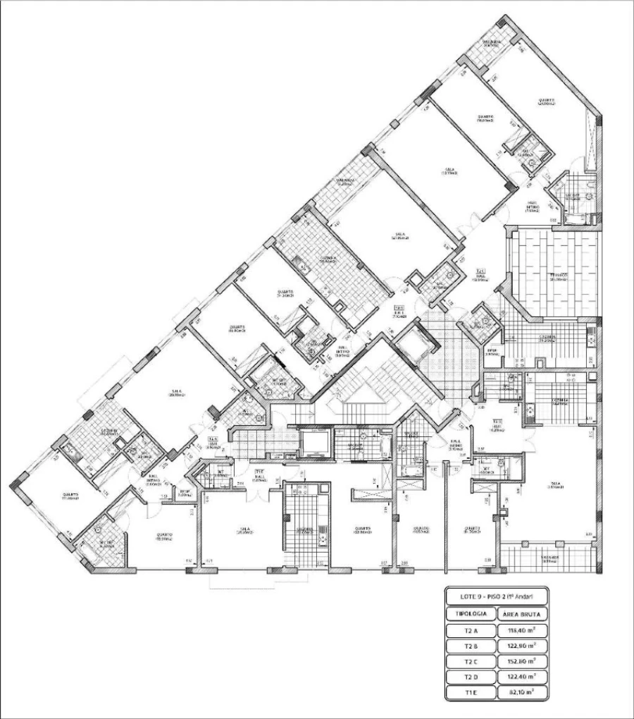 Apartamento T2 para Venda em Viseu Planta 1