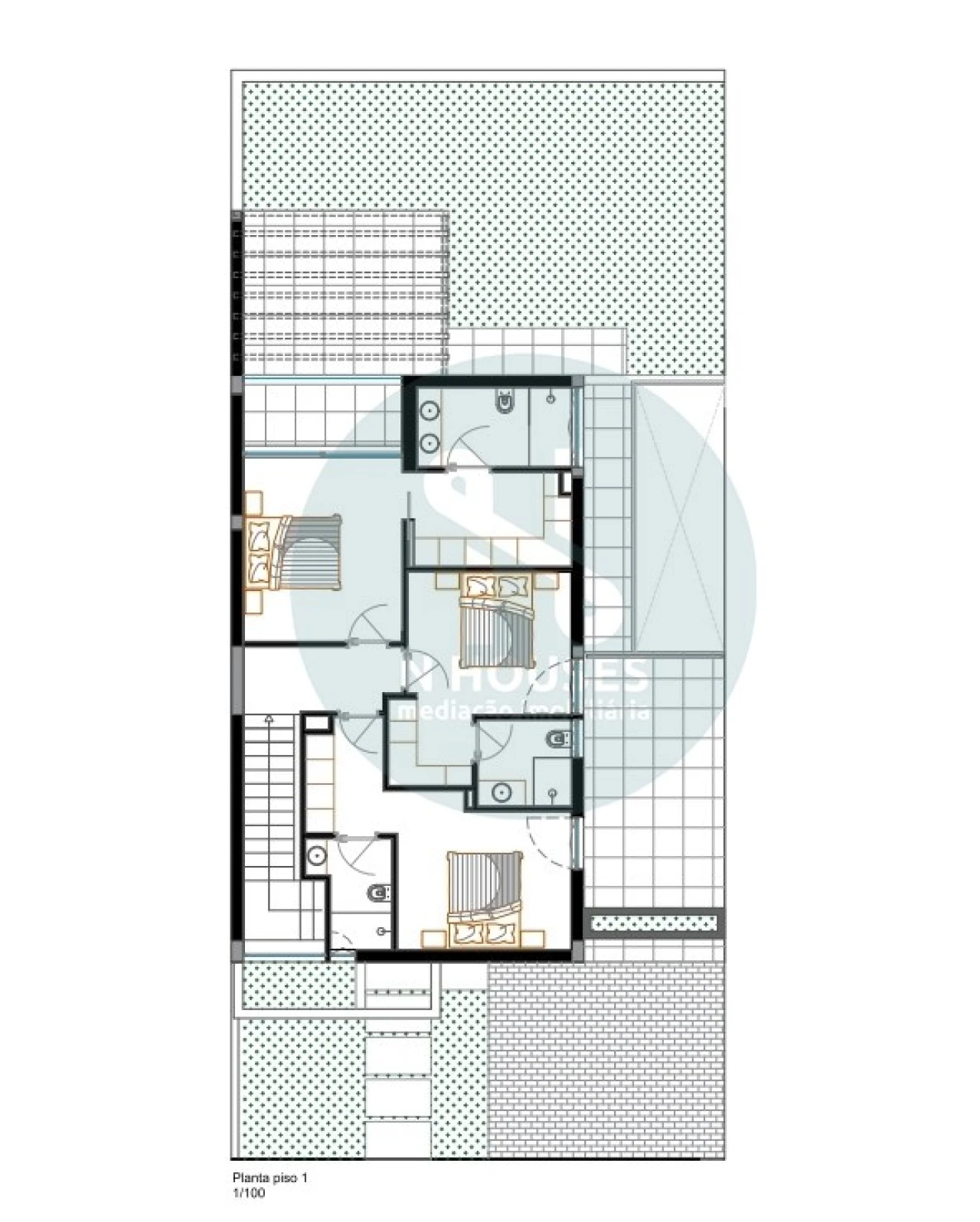 Moradia T3 para Venda em Palmeira Planta 2