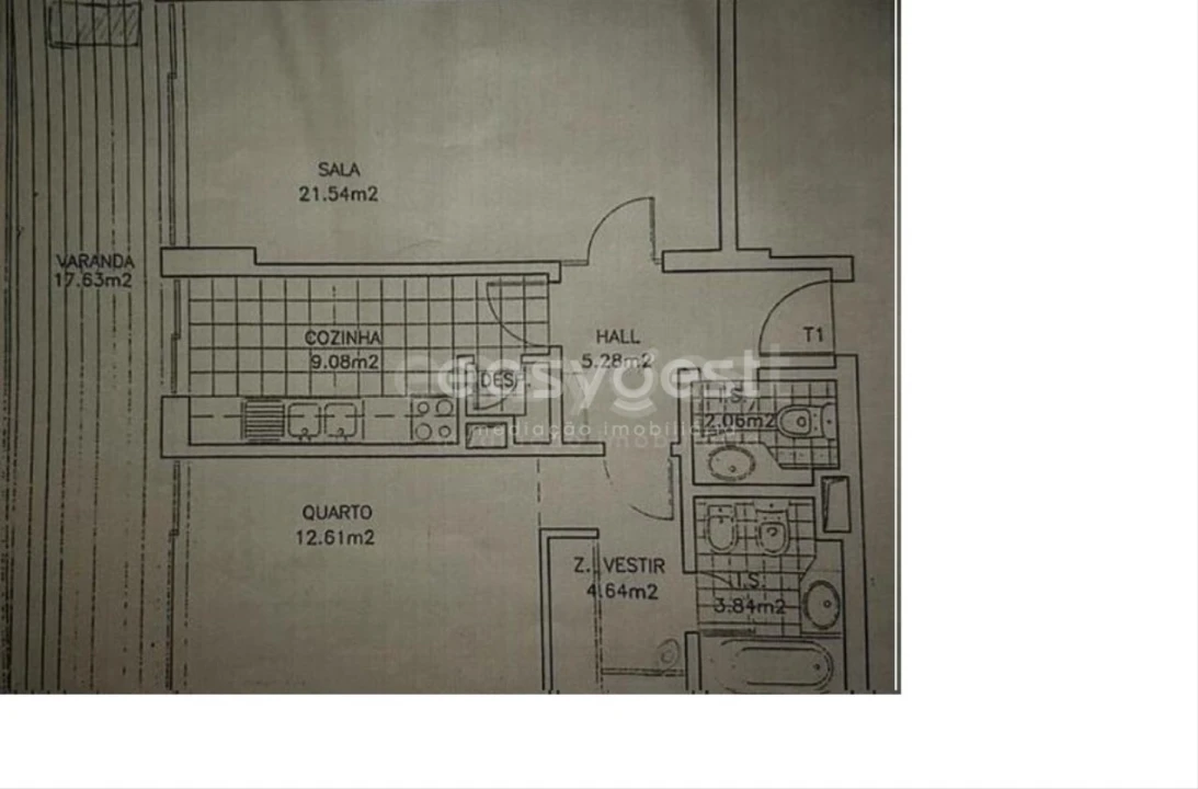 Apartamento T1 para Venda em Avenidas Novas Foto 17
