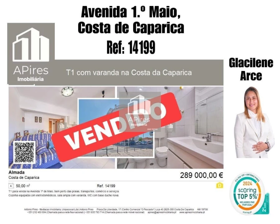 Apartamento T1 para Venda em Costa da Caparica Foto 1