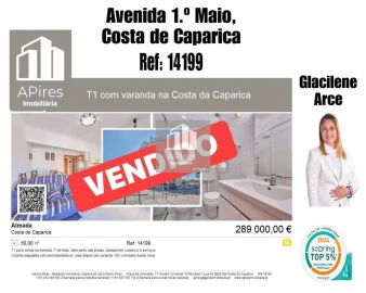Apartamento T1 para Venda em Costa da Caparica