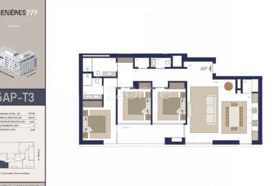 Apartamento T3 para Venda em Matosinhos e Leça da Palmeira