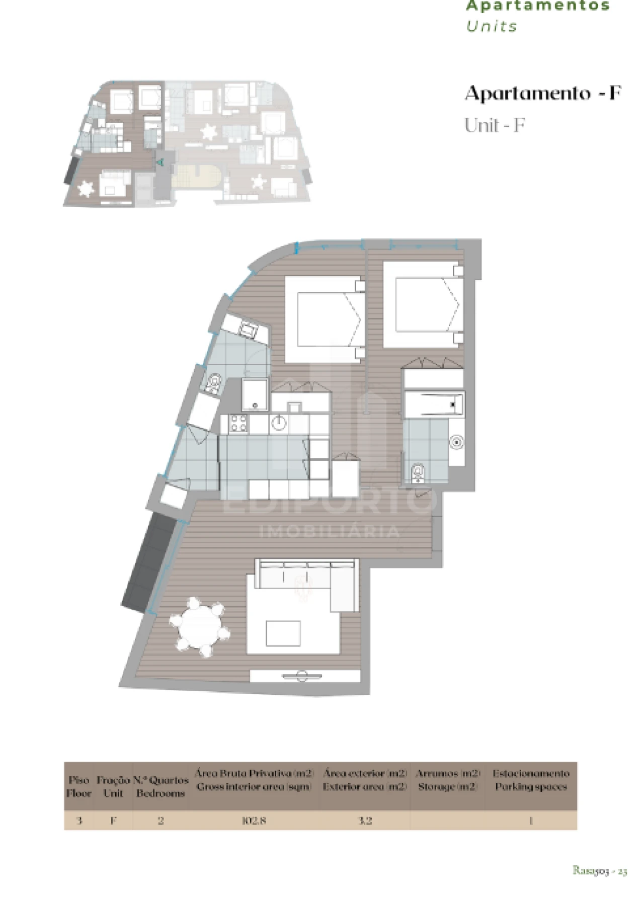 Apartamento T2 para Venda em Santa Marinha e São Pedro da Afurada Foto 18