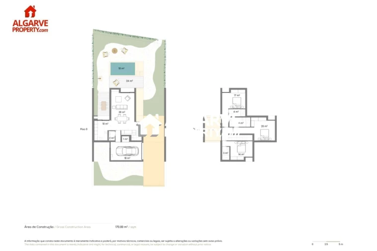 Moradia T3 para Venda em Quarteira Planta 1