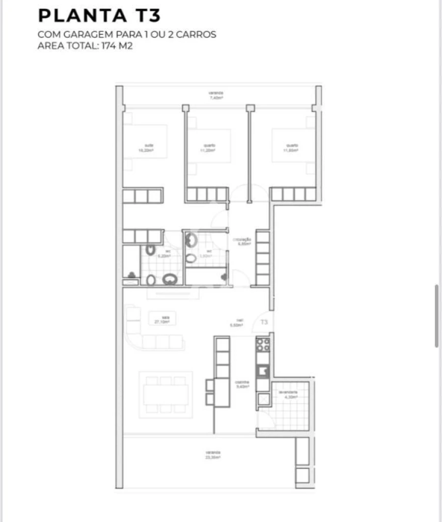 Apartamento T3 para Venda em Vila Nova de Cerveira e Lovelhe Foto 4
