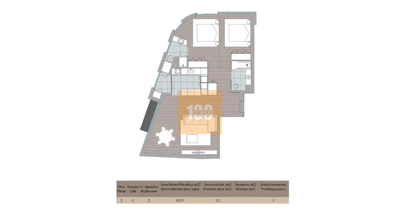 Apartamento T2 para Venda em Mafamude e Vilar do Paraíso Foto 35