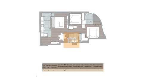 Apartamento T2 para Venda em Mafamude e Vilar do Paraíso
